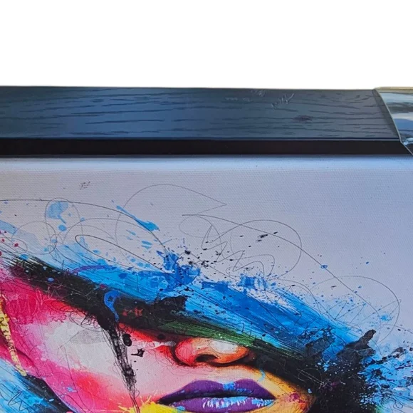 Lane Todd by Stupell - Colorful Vibrant Abstract Portrait Art Canvas Faux Wood - Picture 7 of 10